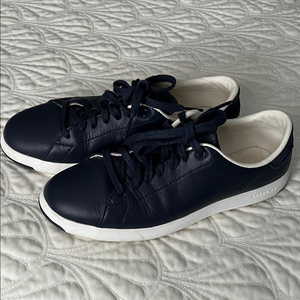 Women’s Cole Haan Navy Blue Leather Sneakers